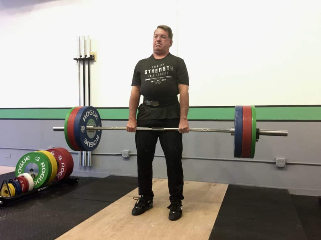 Phil deadlifts 5x135 kg